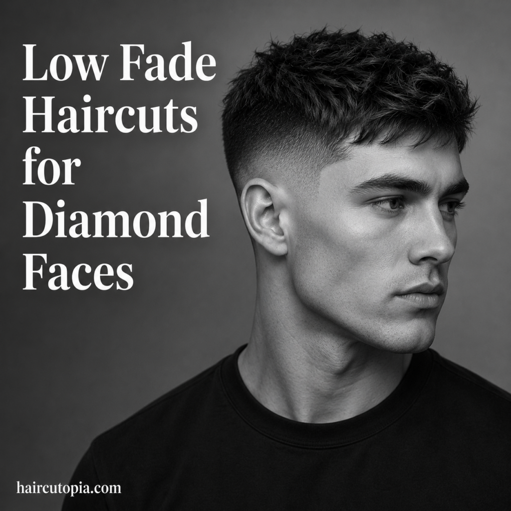 Low Fade Haircuts for Diamond Faces