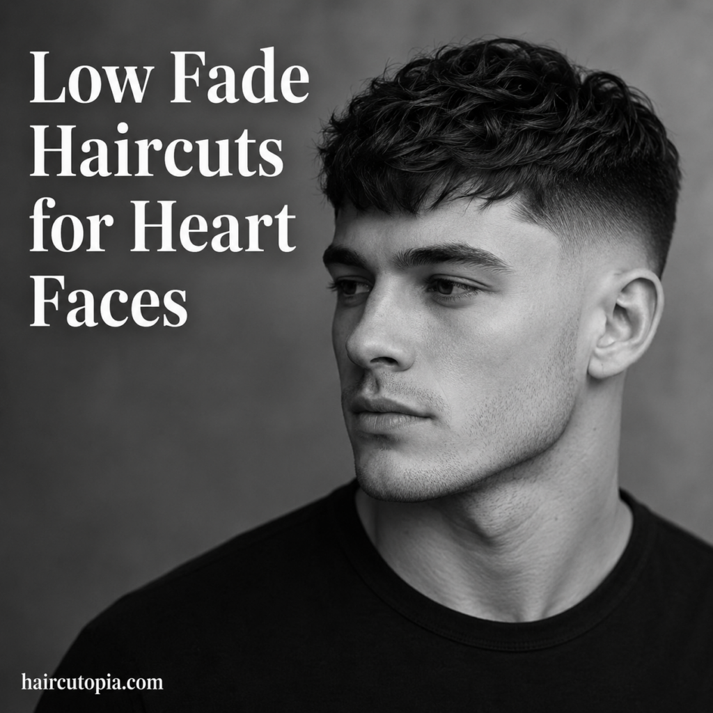 Low Fade Haircuts for Heart Faces