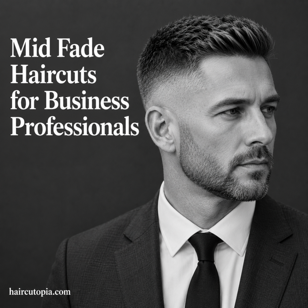 Mid Fade Haircuts for Business Professionals