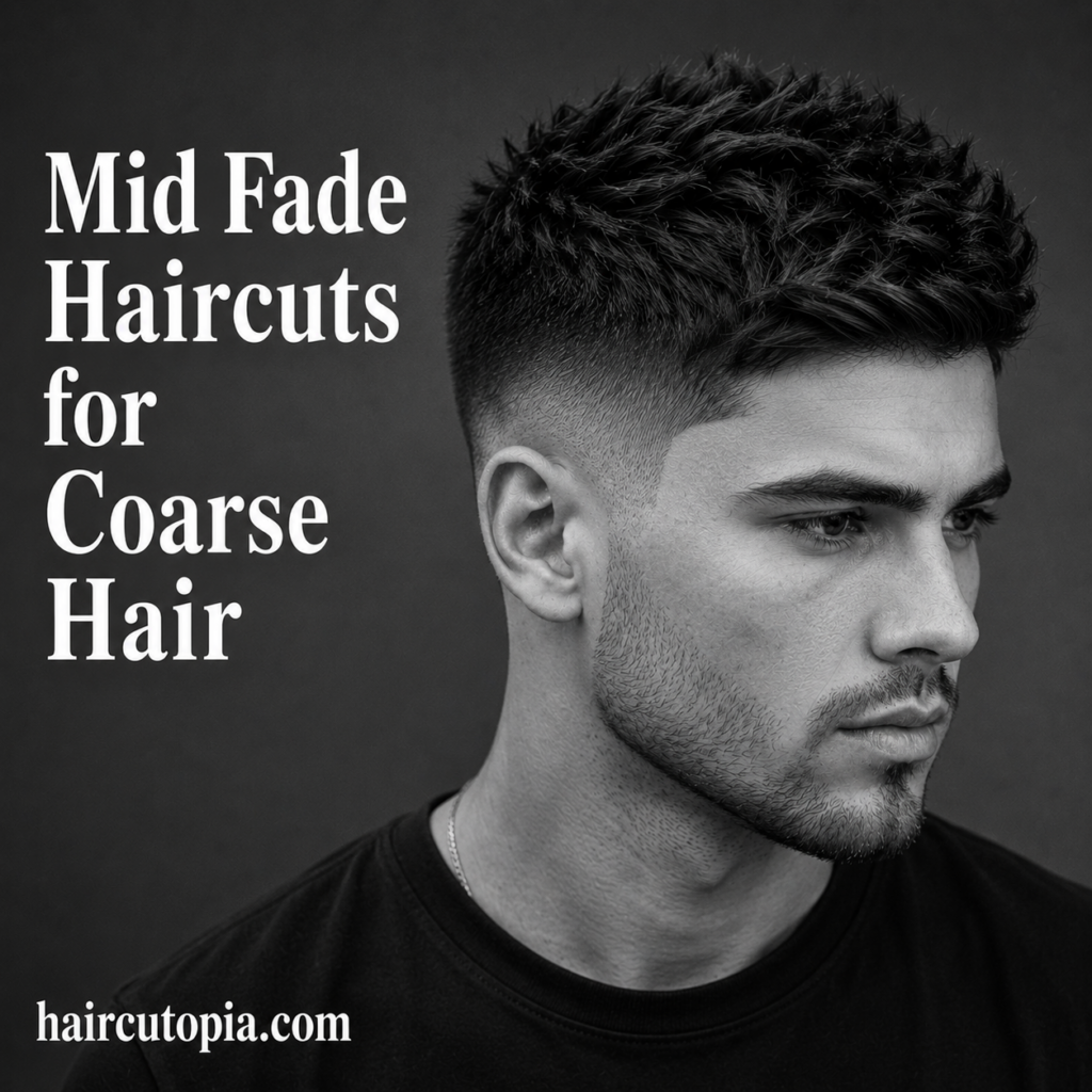 Mid Fade Haircuts for Coarse Hair
