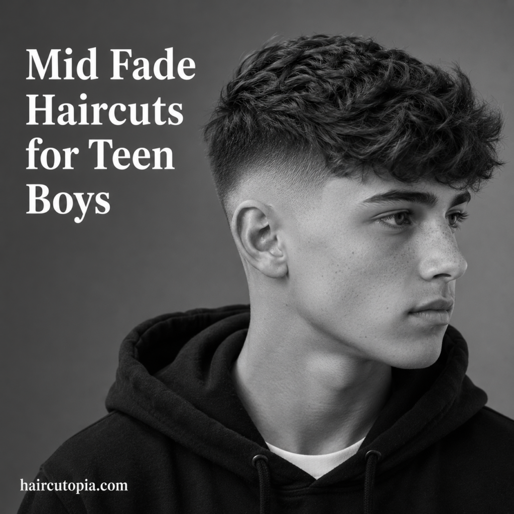 Mid Fade Haircuts for Teen Boys