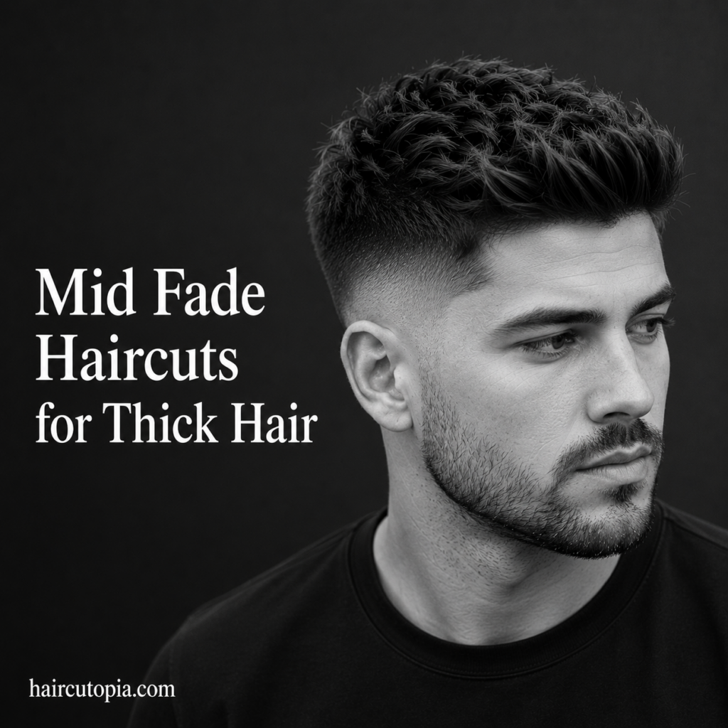 Mid Fade Haircuts for Thick Hair