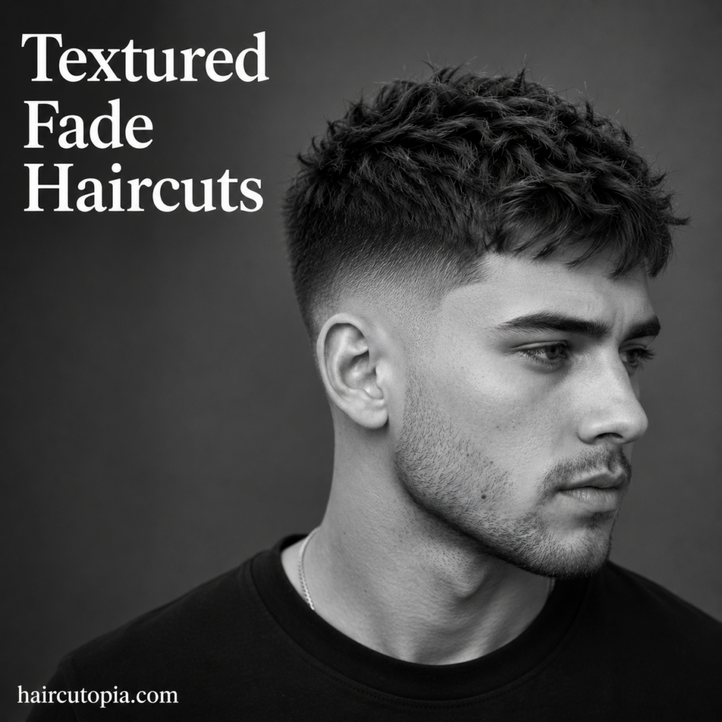 Textured Fade Haircuts: Modern Styles with Movement and Dimension