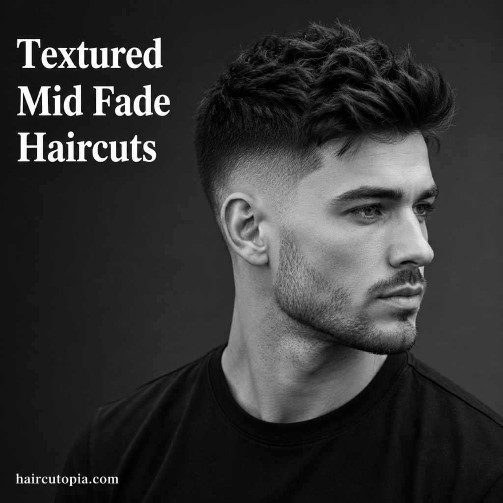 Textured Mid Fade Haircuts