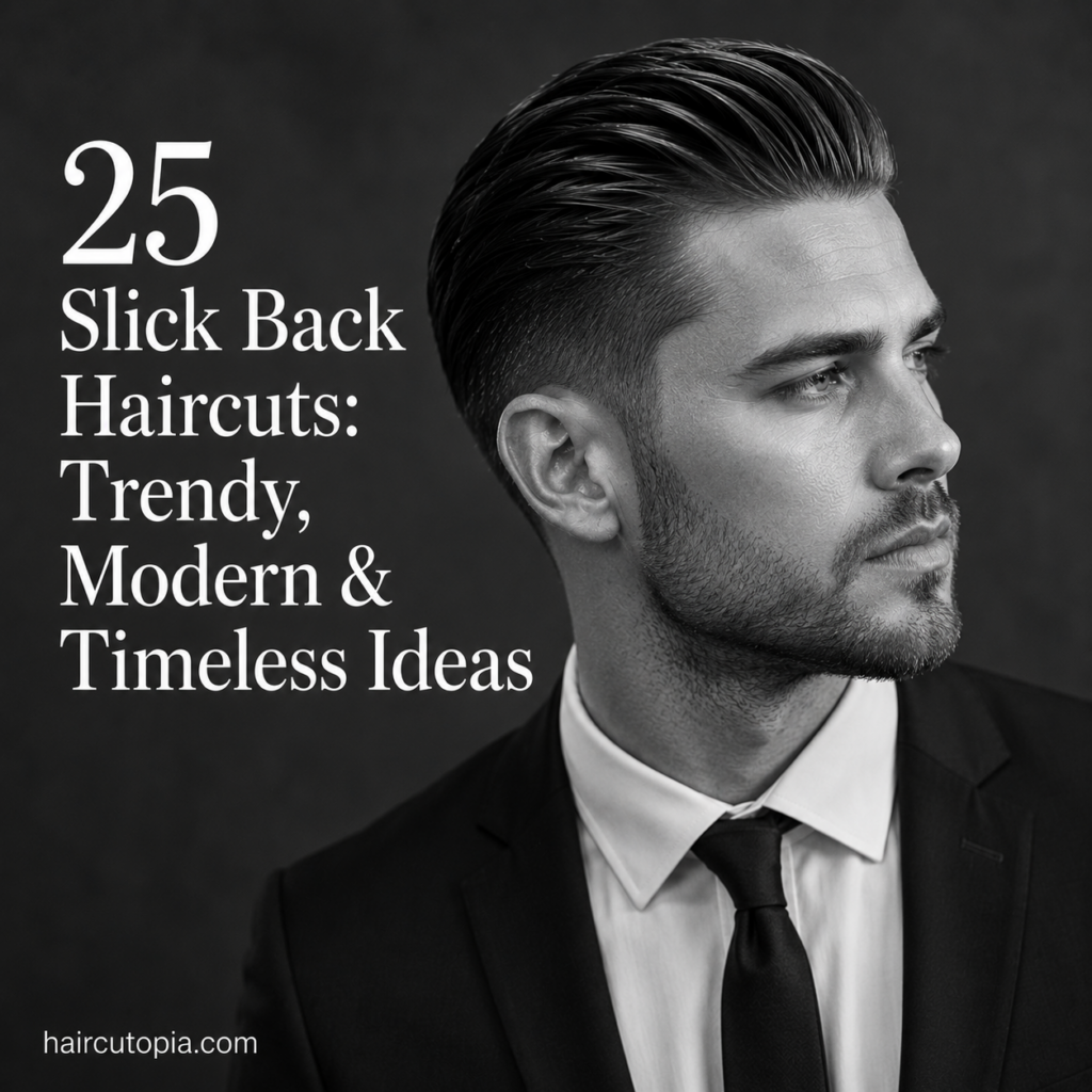 25 Slick Back Haircuts: Trendy, Modern & Timeless Ideas