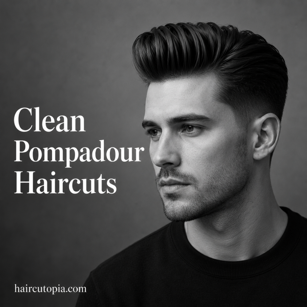 Clean Pompadour Haircuts: Sharp, Polished Styles for Men