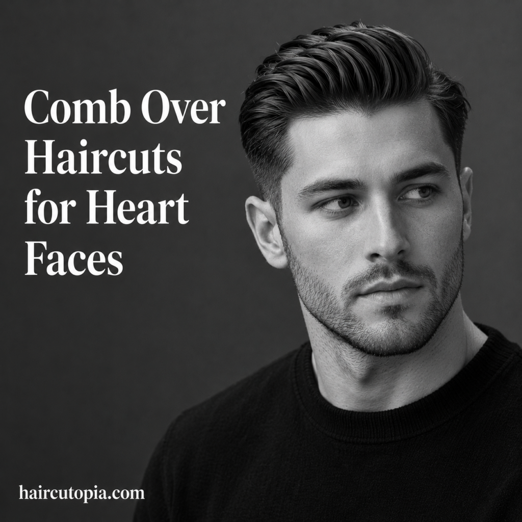 Comb Over Haircuts for Heart Faces