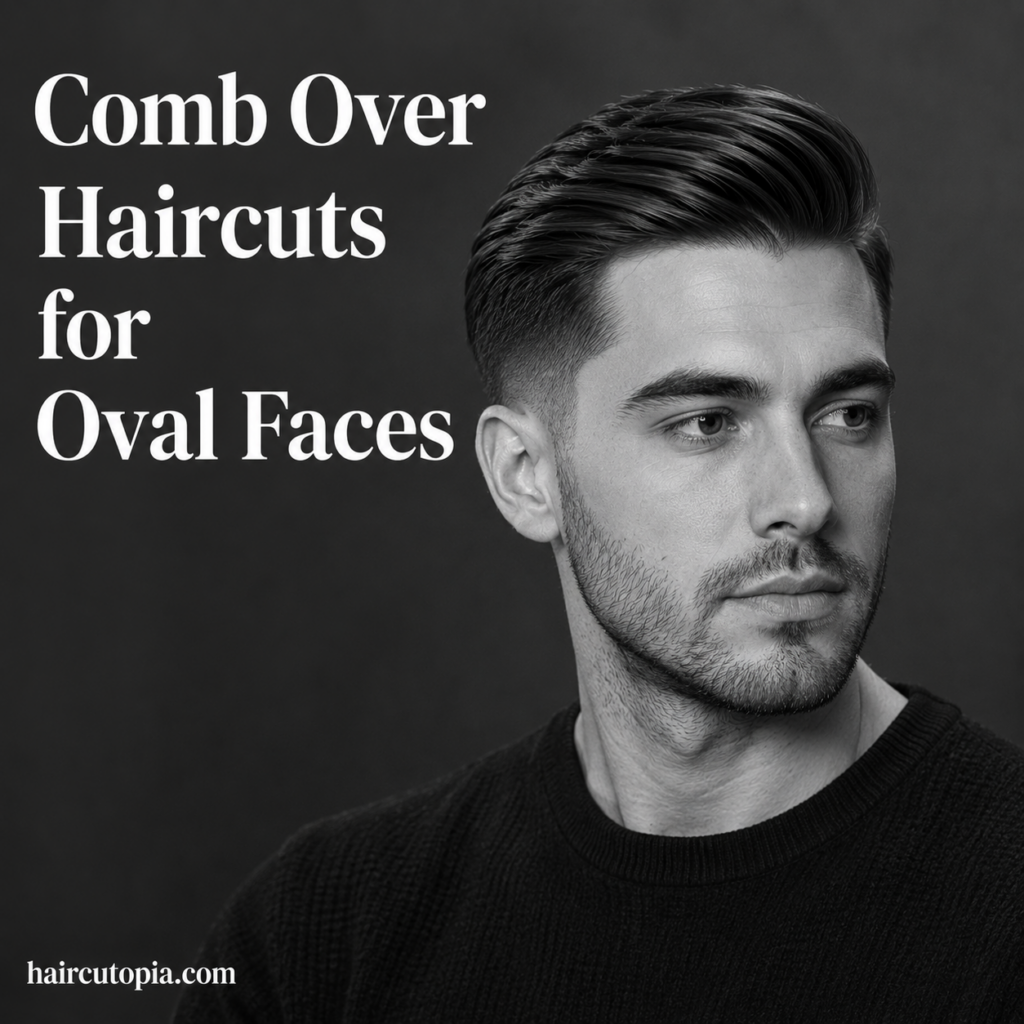 Comb Over Haircuts for Oval Faces