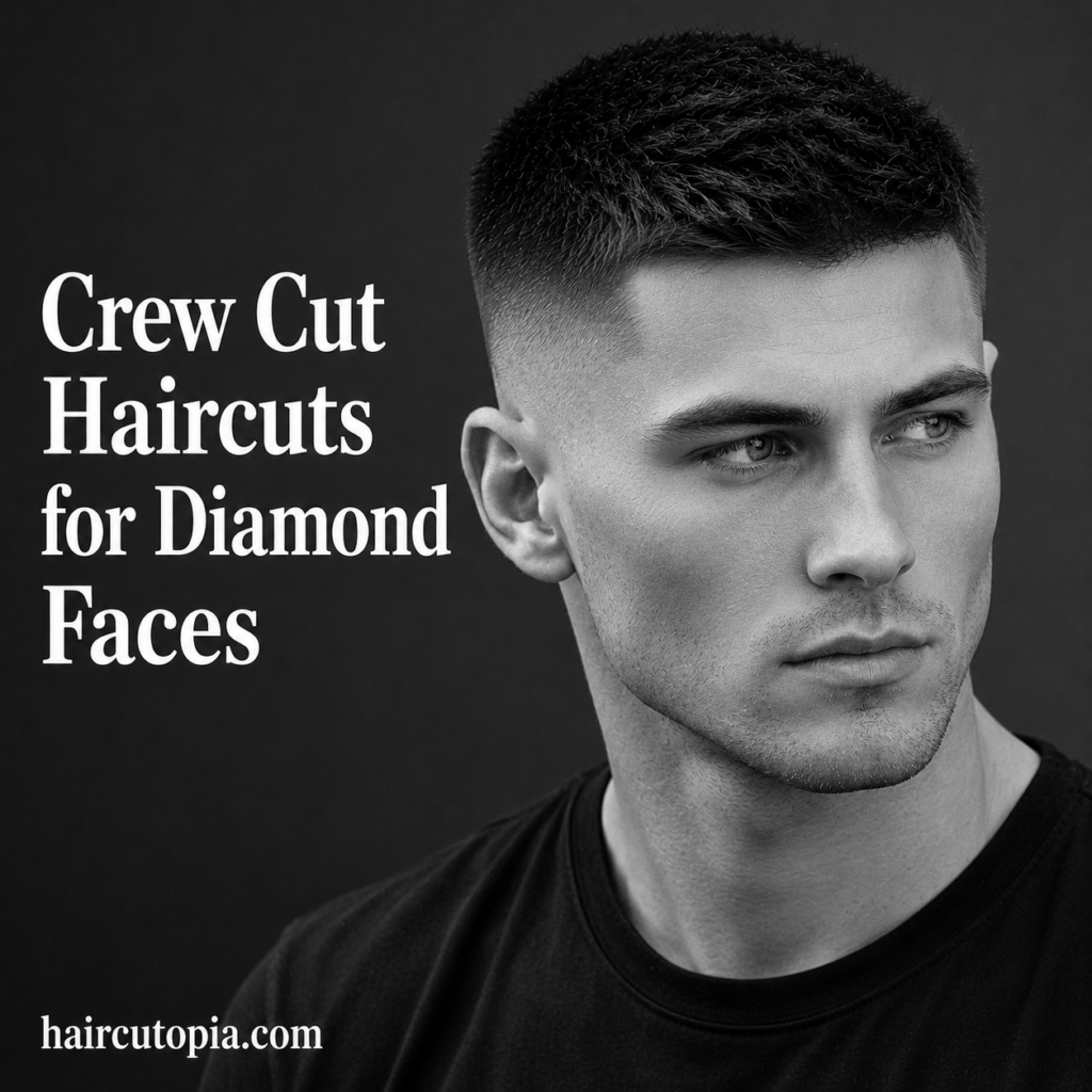 Crew Cut Haircuts for Diamond Faces