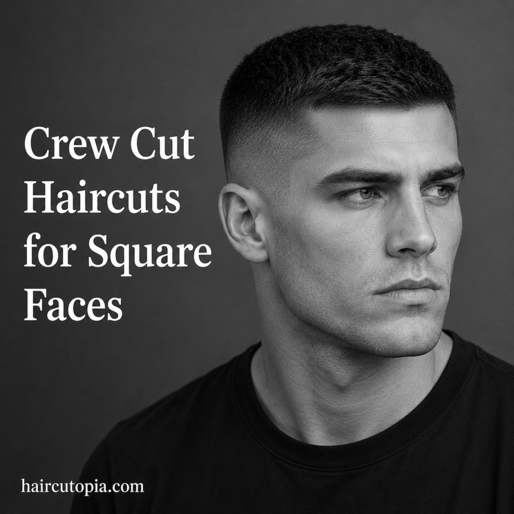 Crew Cut Haircuts for Square Faces