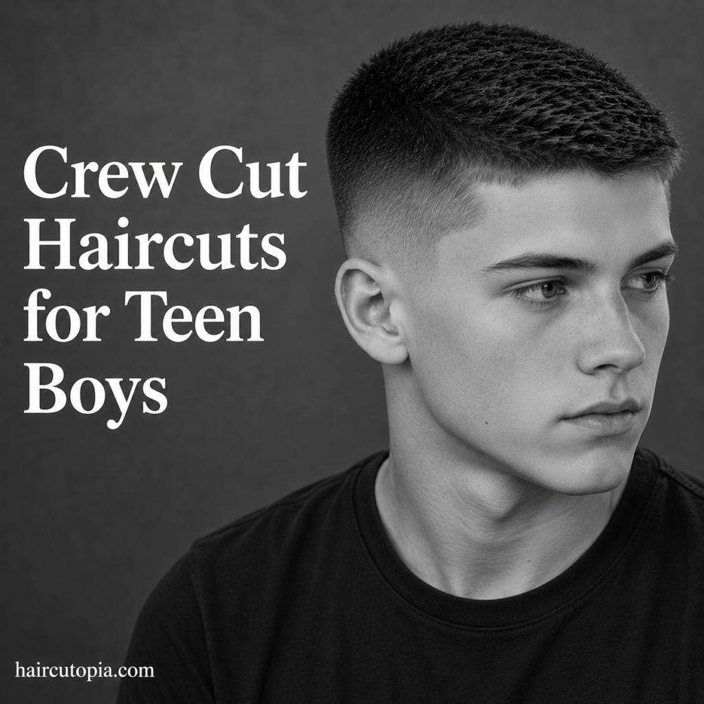 Crew Cut Haircuts for Teen Boys