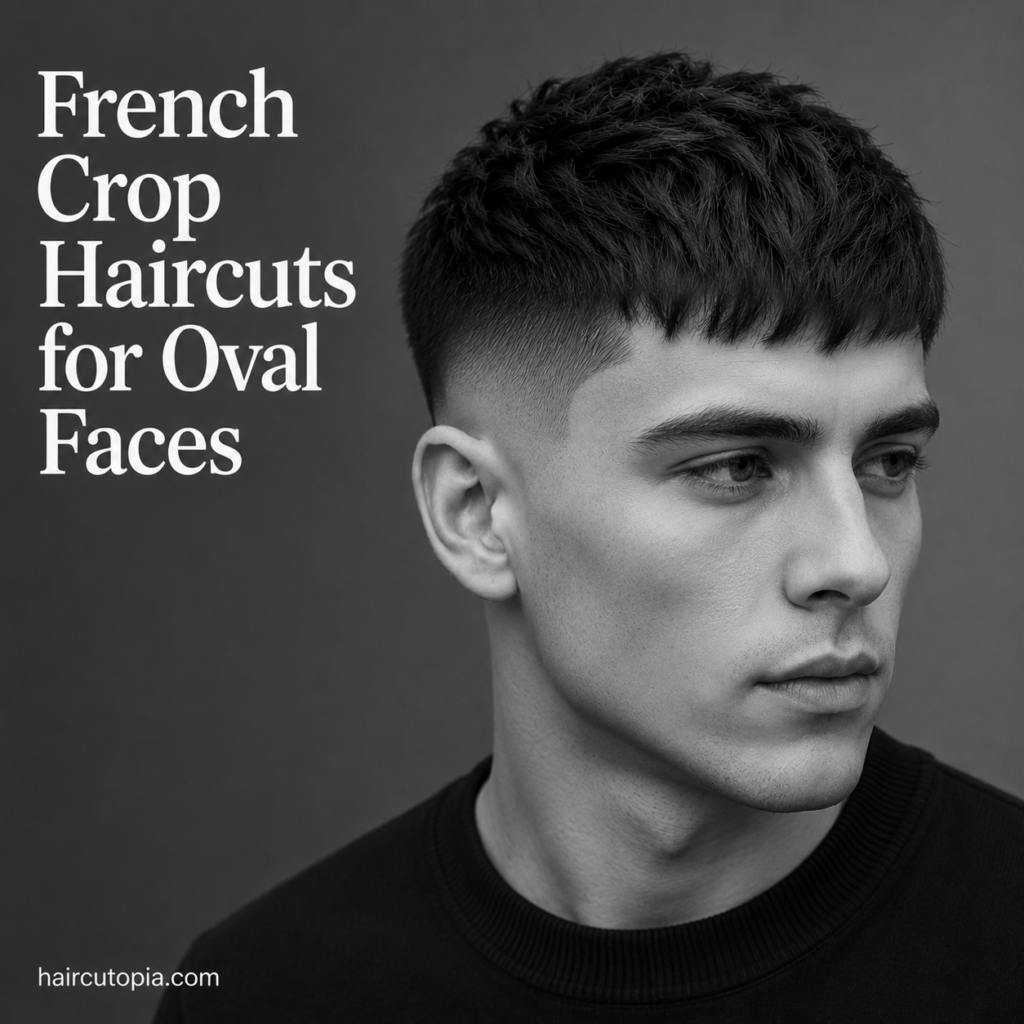 French Crop Haircuts for Oval Faces: One of the Most Versatile Styles for Men