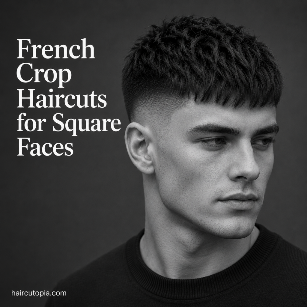 French Crop Haircuts for Square Faces: A Sharp, Modern Style That Complements Strong Features