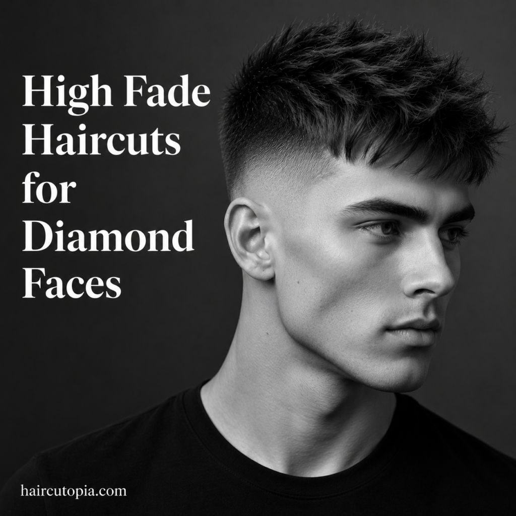 High Fade Haircuts for Diamond Faces