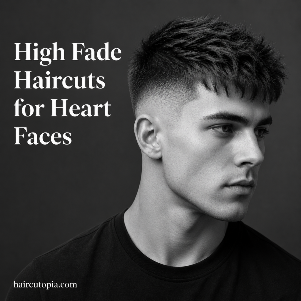 High Fade Haircuts for Heart Faces