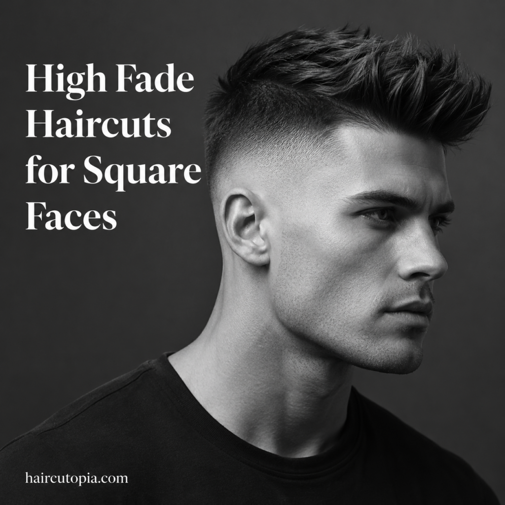 High Fade Haircuts for Square Faces