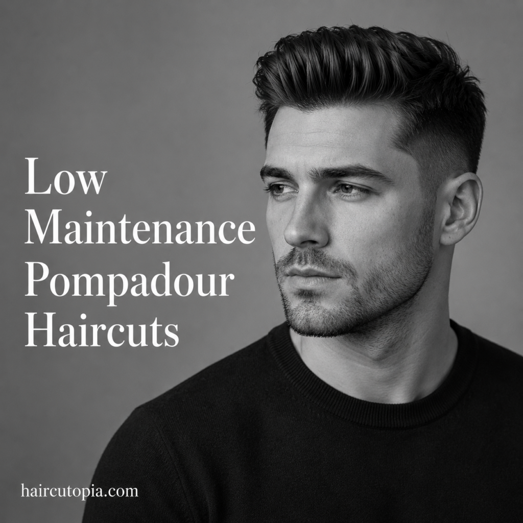 Low Maintenance Pompadour Haircuts: Easy Styles With a Polished Finish
