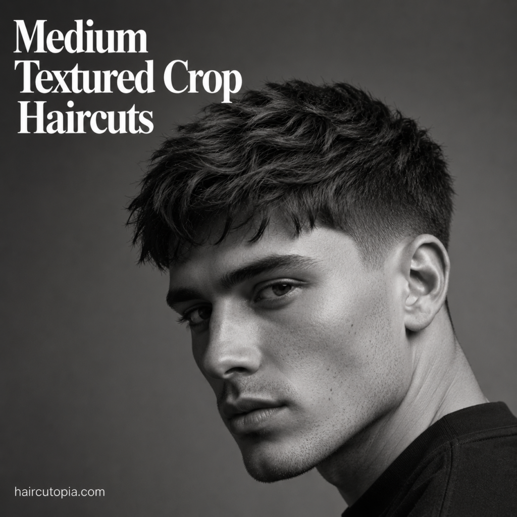Medium Textured Crop Haircuts: 25 Stylish Ideas for Modern Men