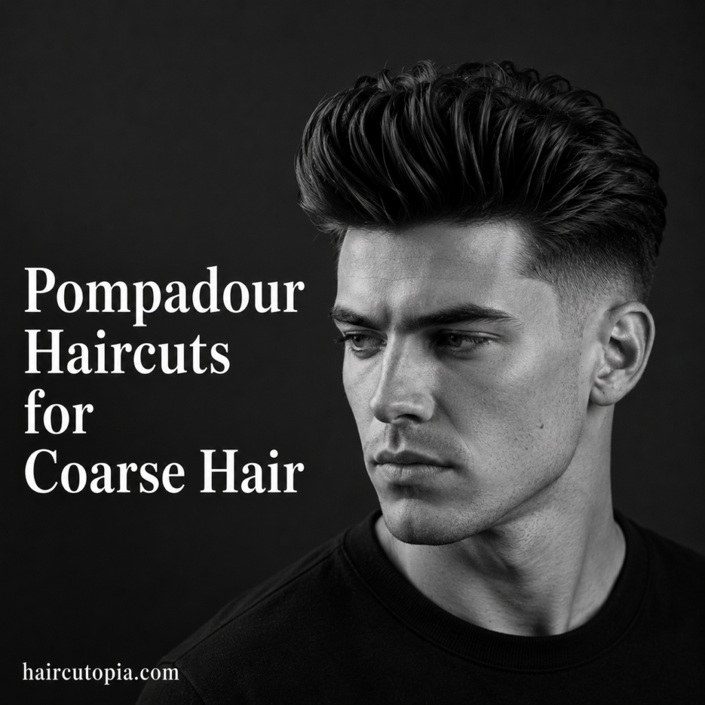 Pompadour Haircuts for Coarse Hair