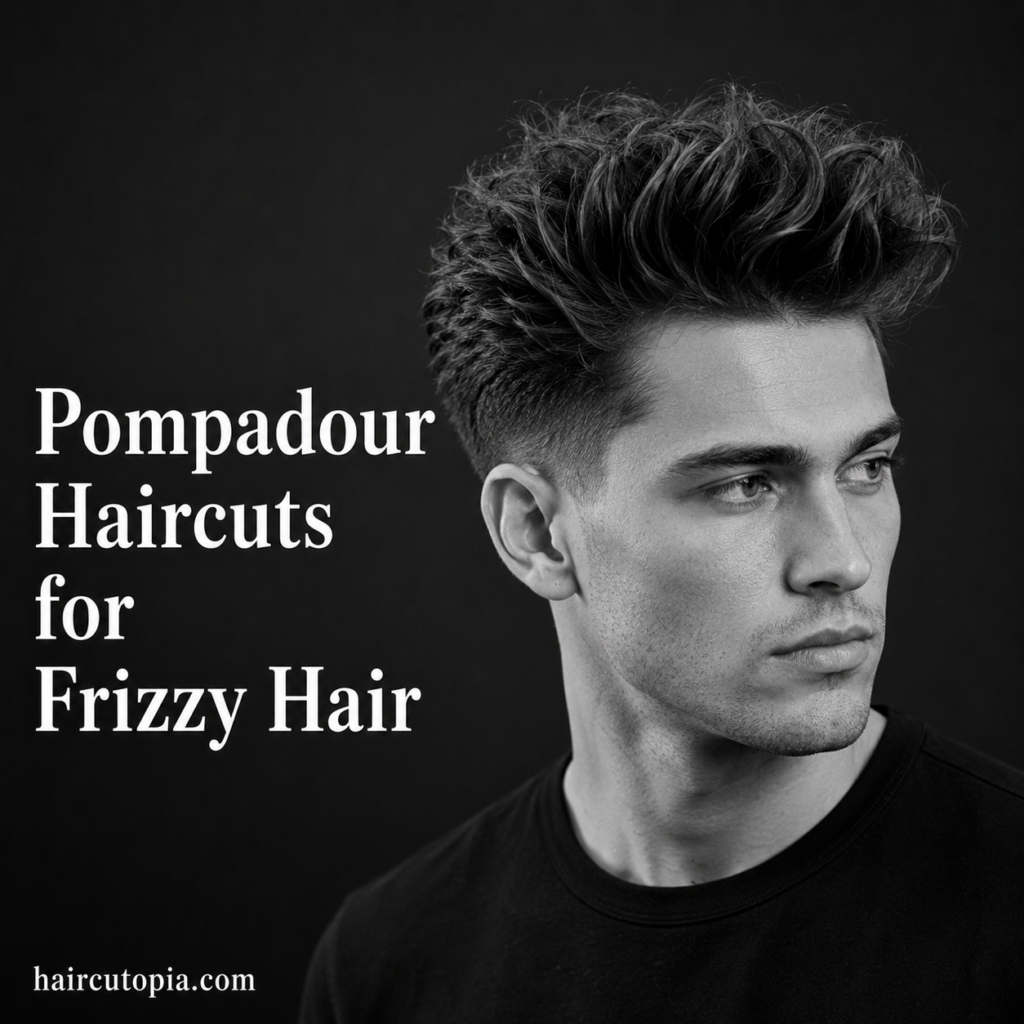 Pompadour Haircuts for Frizzy Hair