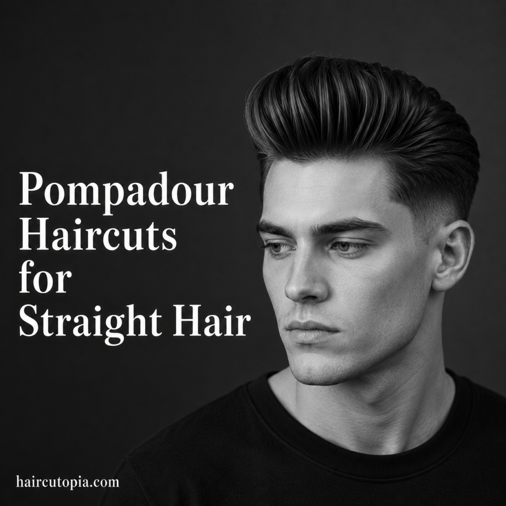 Pompadour Haircuts for Straight Hair