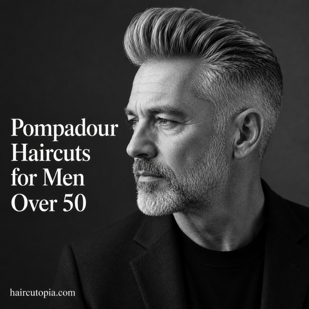 Pompadour Haircuts for Men Over 50: Refined Styles With Volume and Confidence