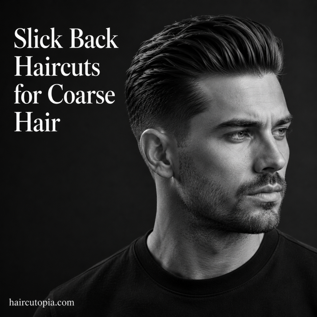 Slick Back Haircuts for Coarse Hair: Best Styles to Control Thick Texture