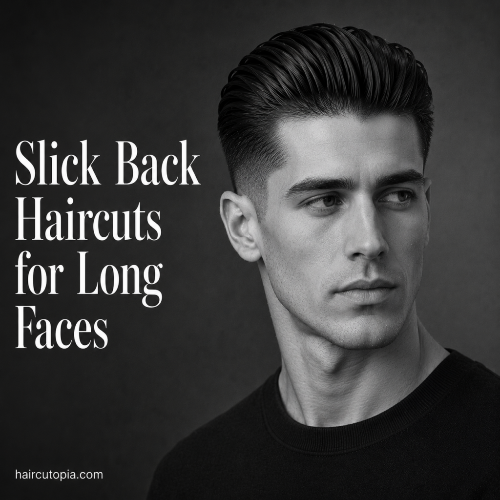 Slick Back Haircuts for Long Faces