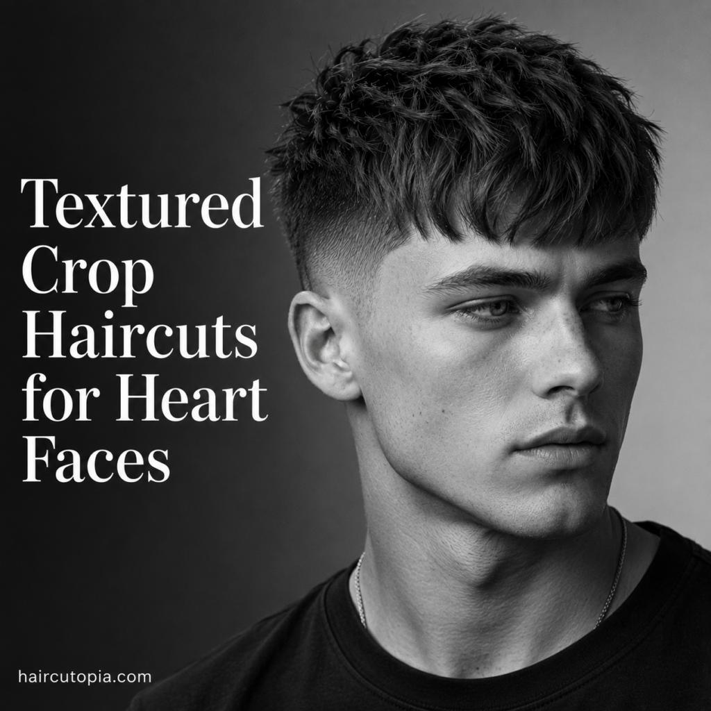 Textured Crop Haircuts for Heart Faces: The Best Styles for a Balanced, Modern Look