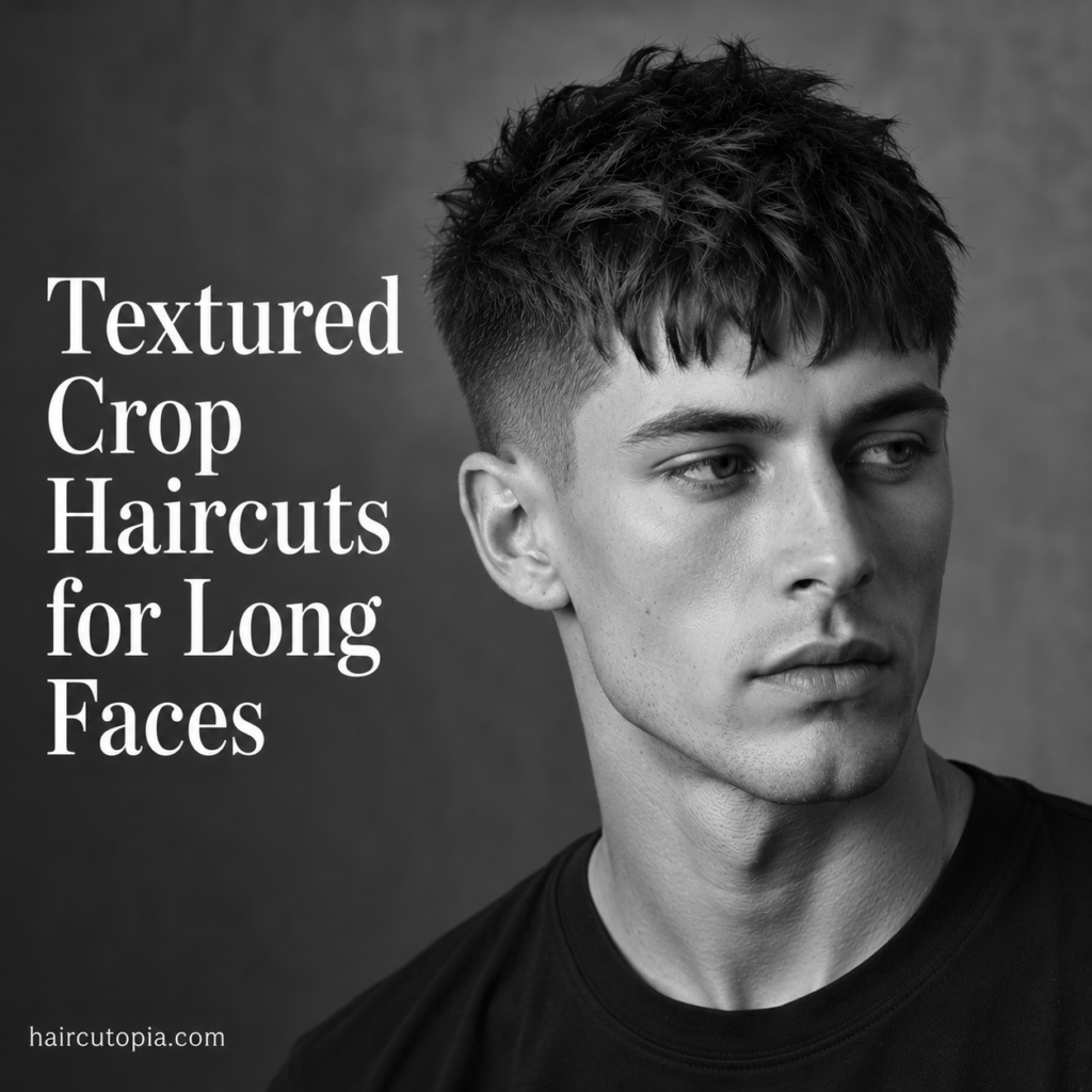 Textured Crop Haircuts for Long Faces: The Best Styles for Better Facial Balance