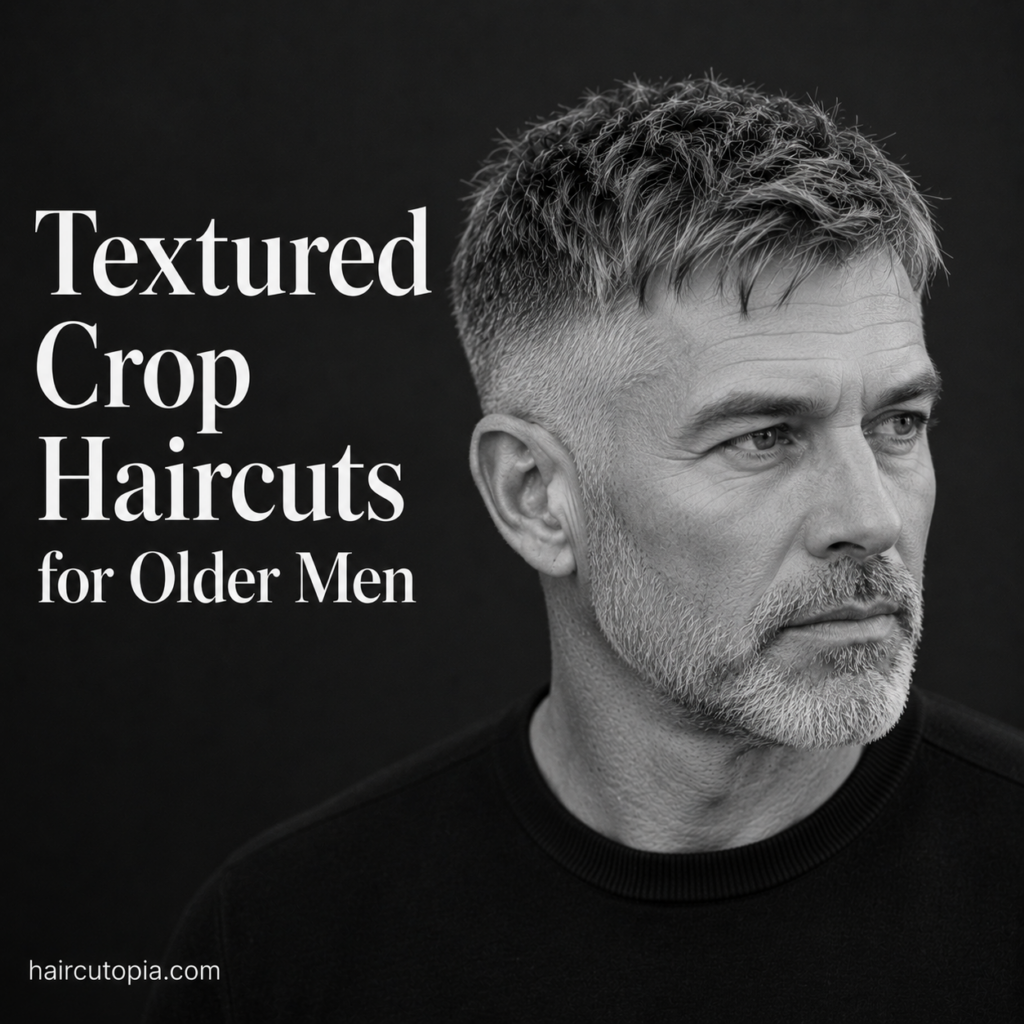 Textured Crop Haircuts for Older Men: 25 Stylish and Age-Appropriate Looks