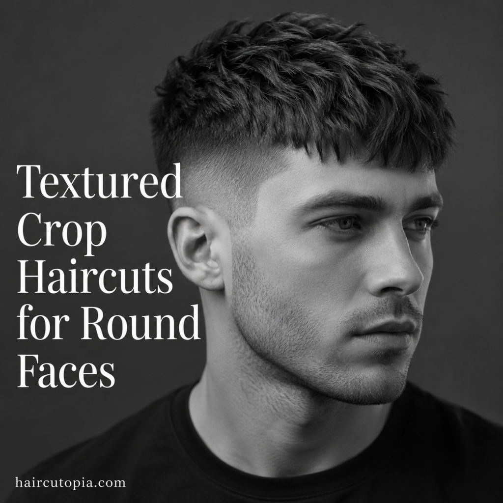 Textured Crop Haircuts for Round Faces: The Best Styles to Add Definition and Balance