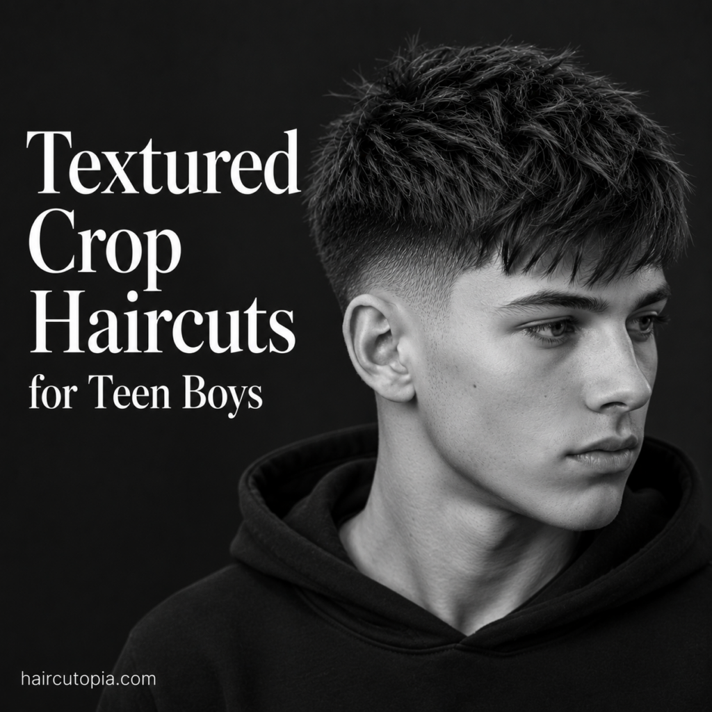 Textured Crop Haircuts for Teen Boys: 25 Cool and Easy Styles to Try