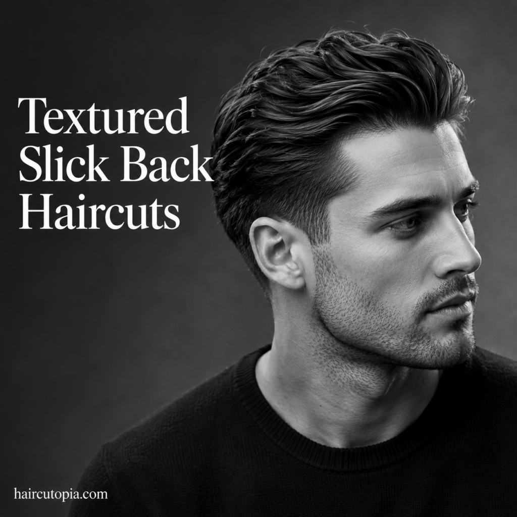 Textured Slick Back Haircuts: 18 Modern Styles with Natural Volume and Movement