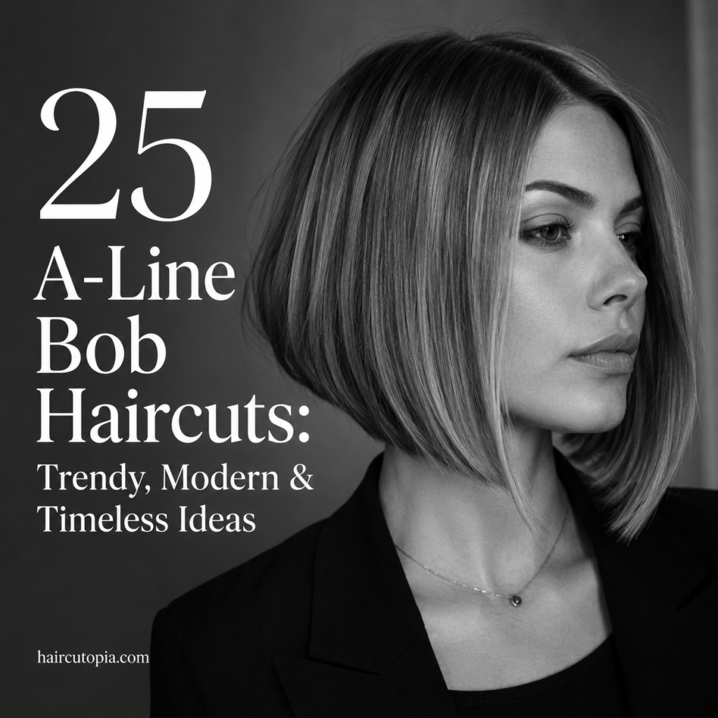 25 A-line bob haircuts with a modern angled bob hairstyle
