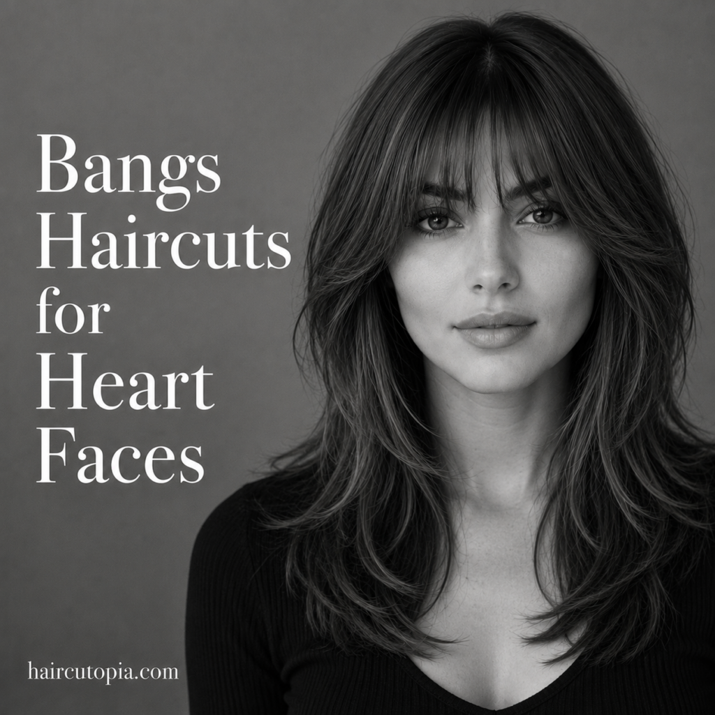 Bangs Haircuts for Heart Faces: 25 Flattering Fringe Styles to Balance Your Features
