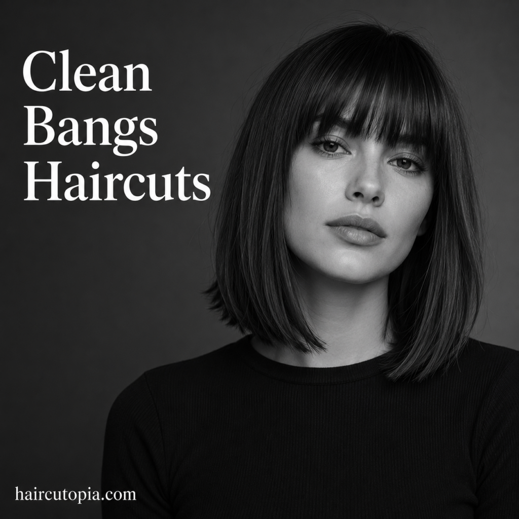 Clean Bangs Haircuts: 25 Sleek and Polished Styles for a Fresh Look