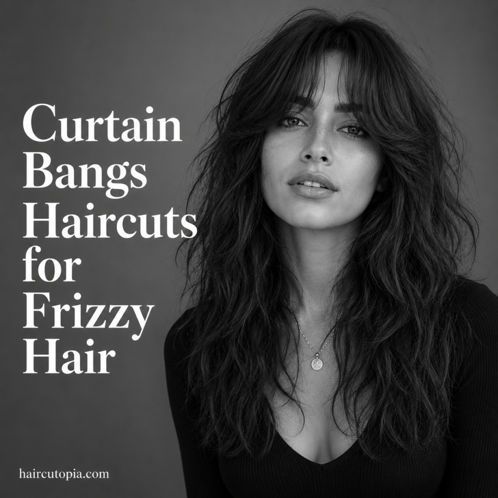 Curtain Bangs Haircuts for Frizzy Hair: 25 Gorgeous Styles That Embrace Natural Texture