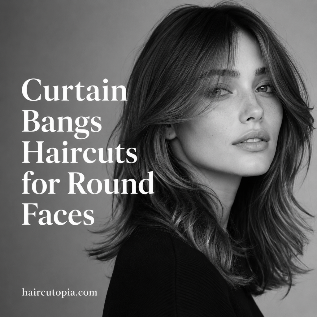 Curtain Bangs Haircuts for Round Faces: 25 Flattering Styles and Expert Tips