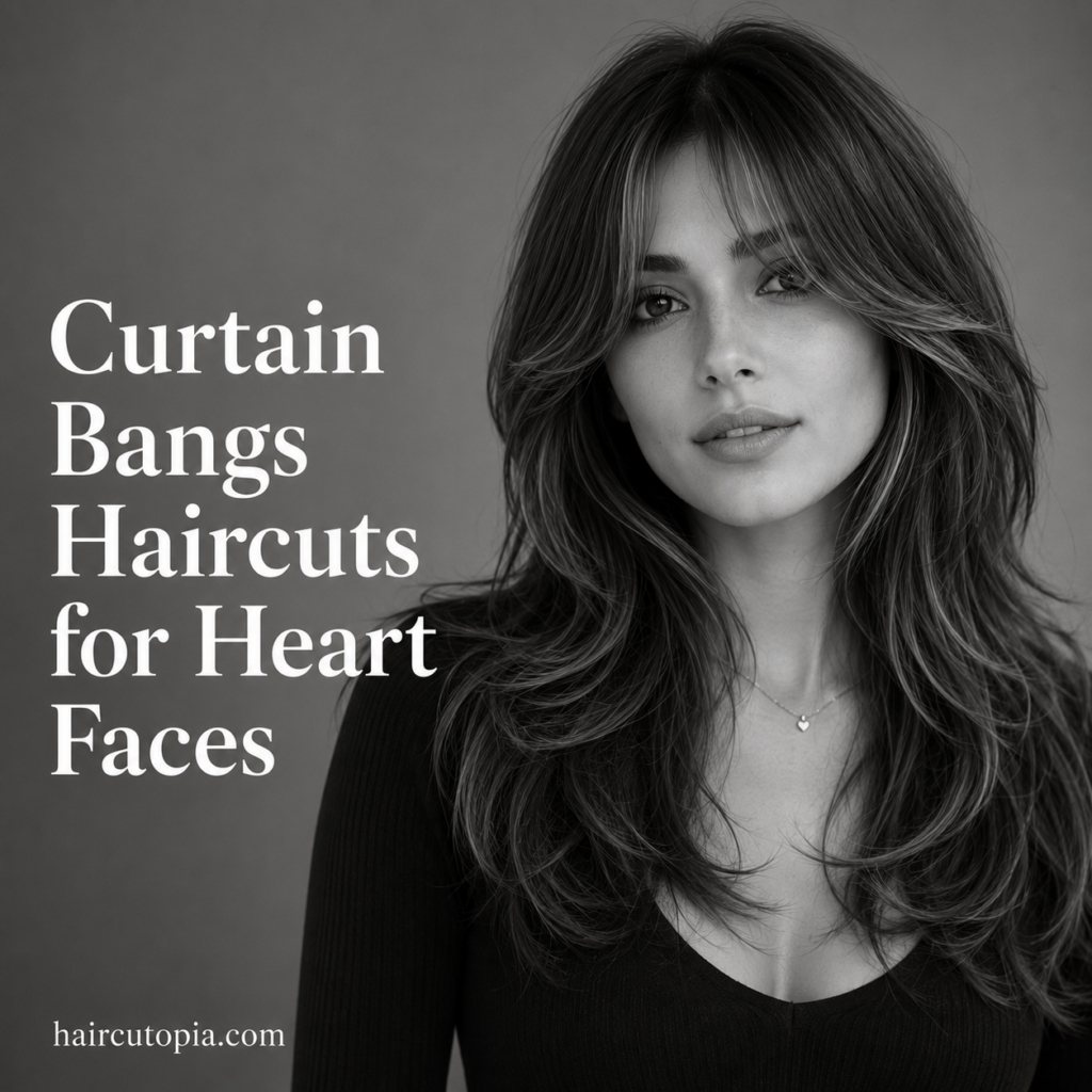Curtain Bangs Haircuts for Heart Faces: 25 Flattering Styles You’ll Love