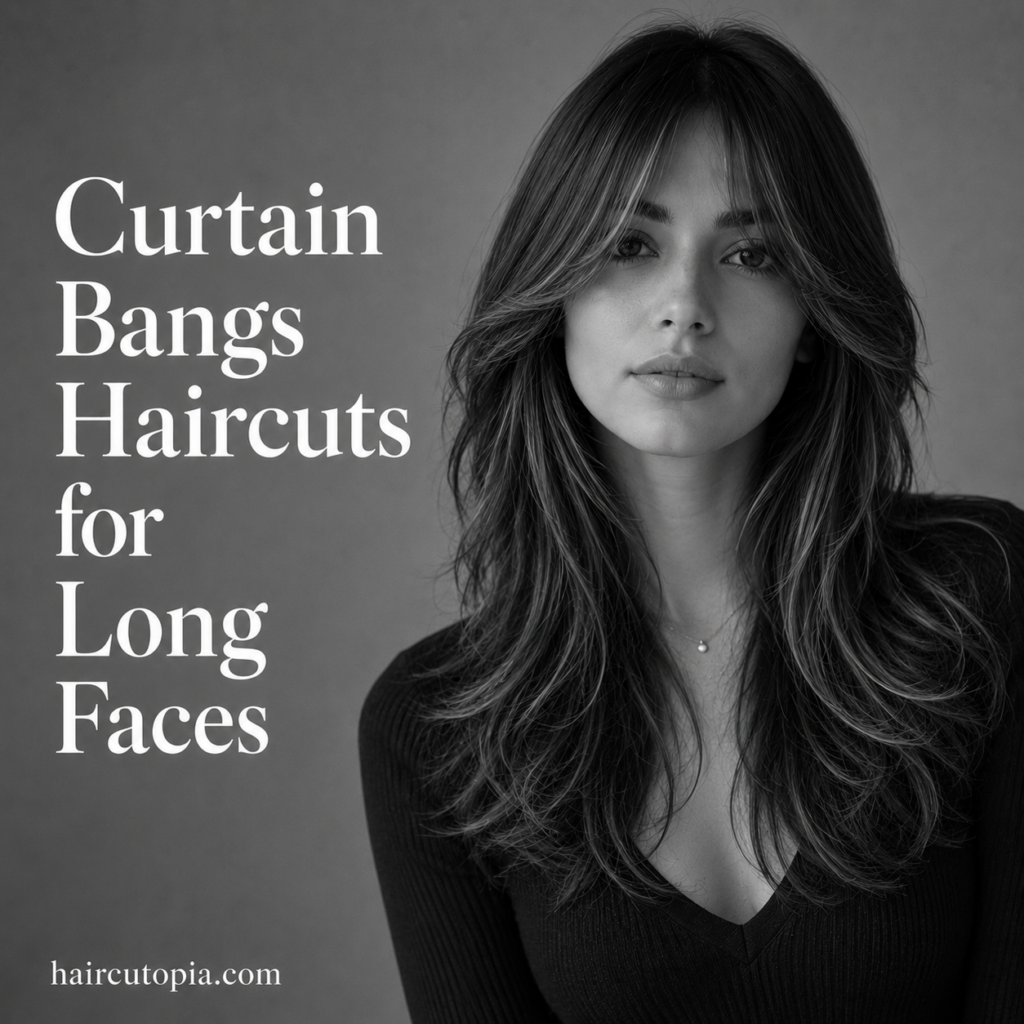 Curtain Bangs Haircuts for Long Faces: 25 Flattering Styles That Create Beautiful Balance