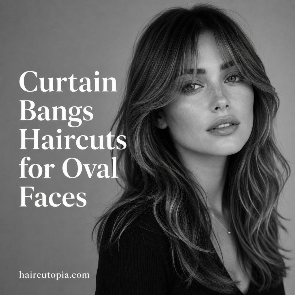 Curtain Bangs Haircuts for Oval Faces: 25 Stylish Ideas That Never Go Out of Fashion