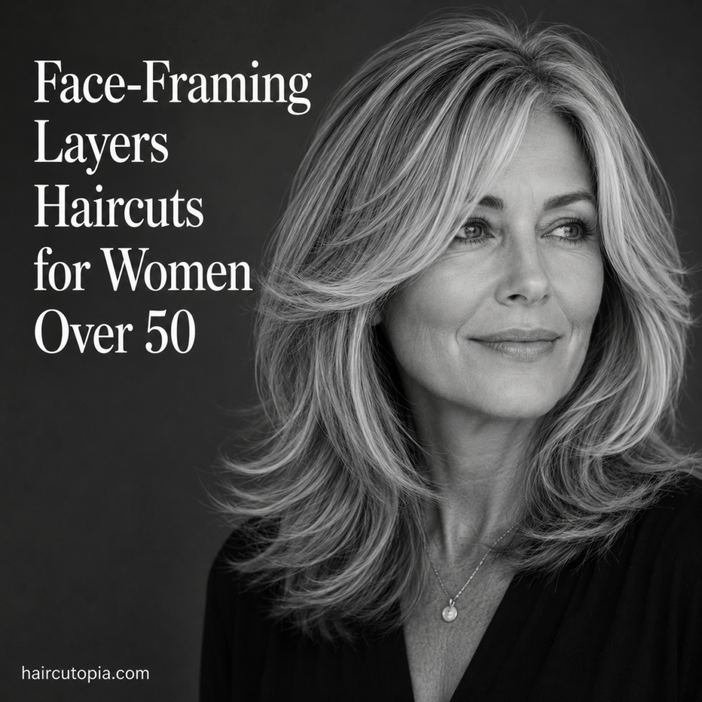 Face-Framing Layers Haircuts for Women Over 50