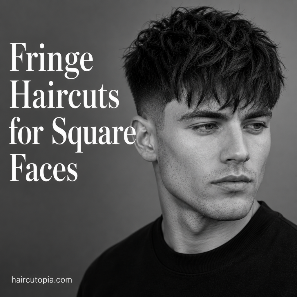 Fringe Haircuts for Square Faces