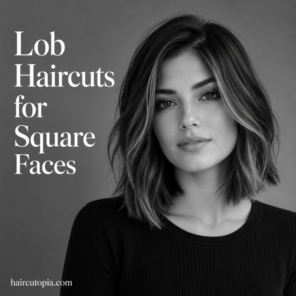 Lob Haircuts for Square Faces: 25 Flattering Styles to Soften Strong Features