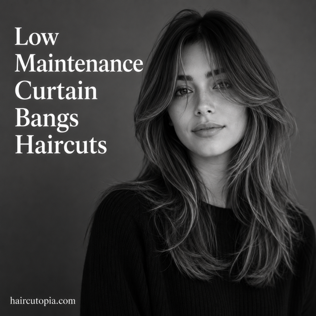 Low Maintenance Curtain Bangs Haircuts: 25 Easy Styles That Look Great Every Day