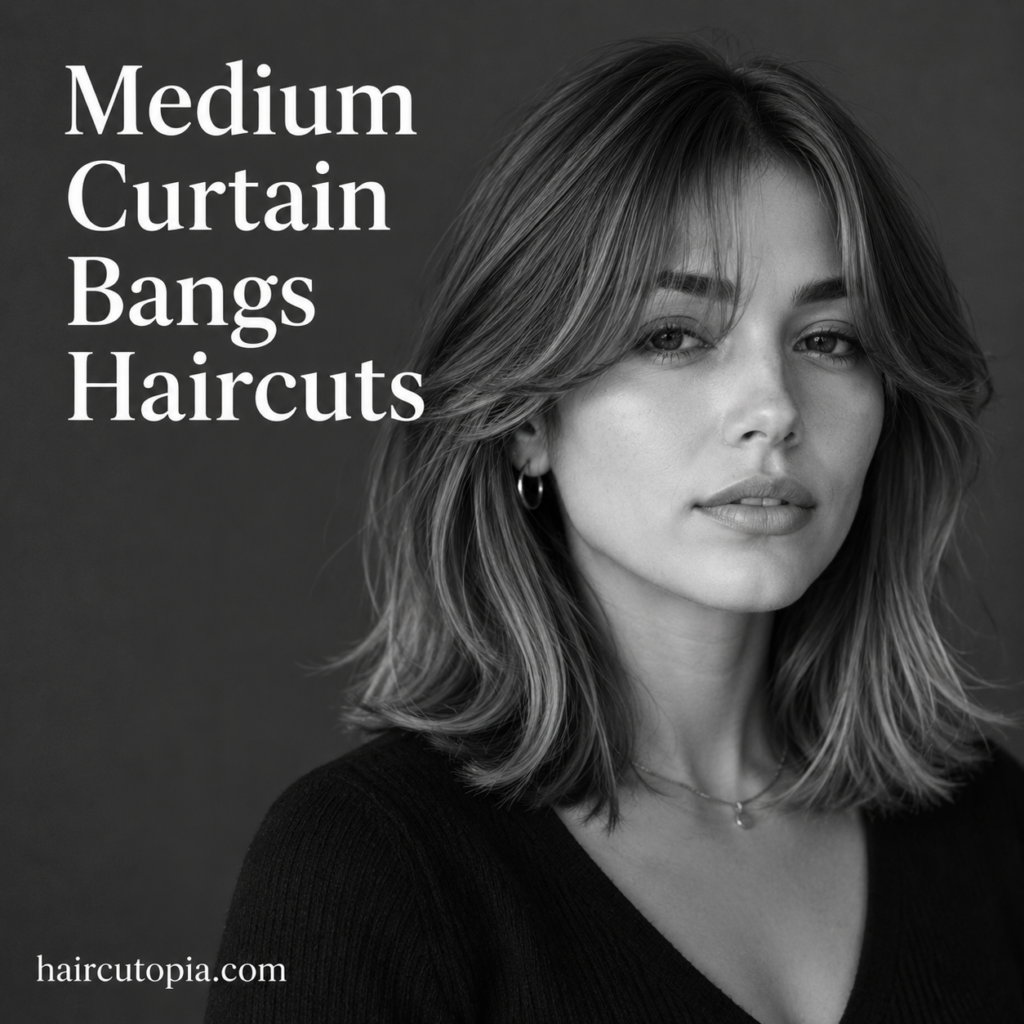 Medium Curtain Bangs Haircuts: 25 Stylish Ideas for a Soft, Face-Framing Look