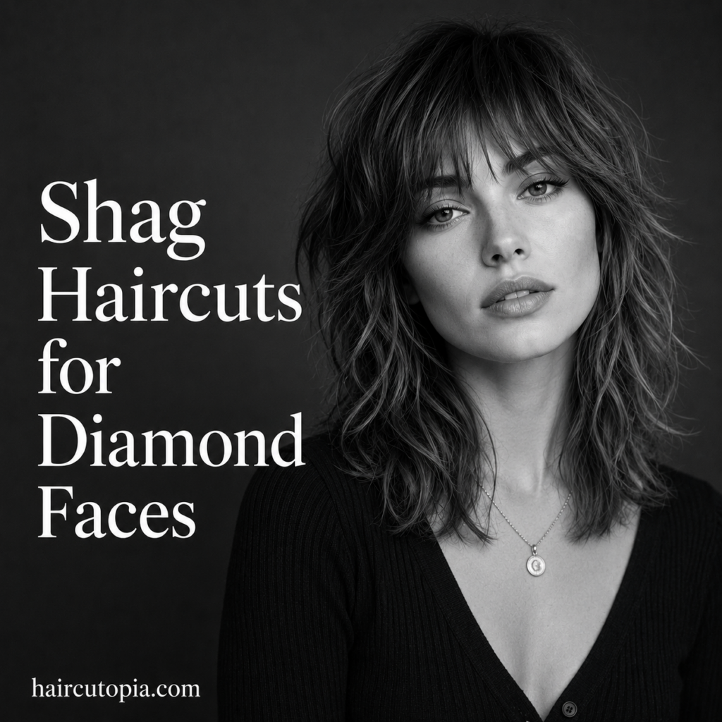 Shag Haircuts for Diamond Faces: 25 Flattering Styles That Highlight Your Best Features