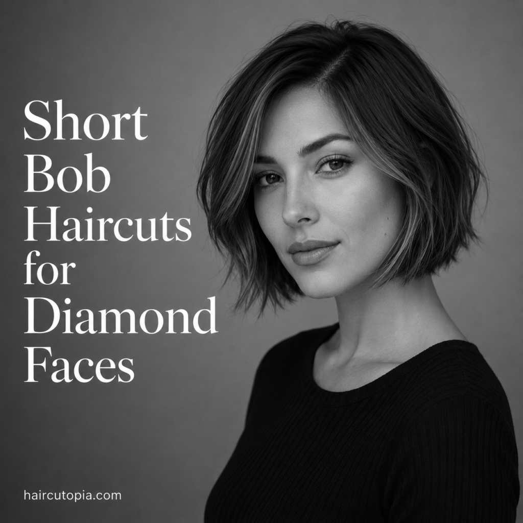 Short Bob Haircuts for Diamond Faces: 25 Flattering Styles That Highlight Your Best Features
