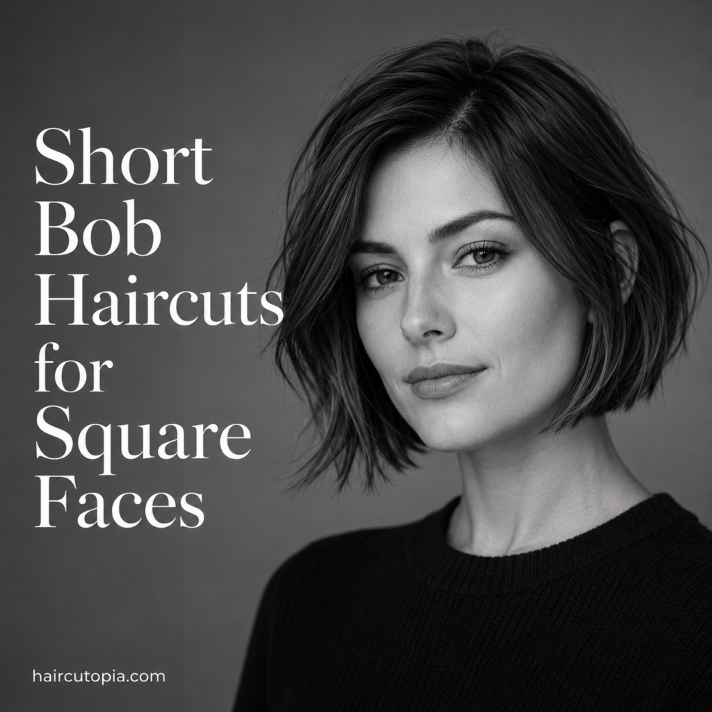 Short Bob Haircuts for Square Faces: 25 Flattering Styles That Soften Strong Features